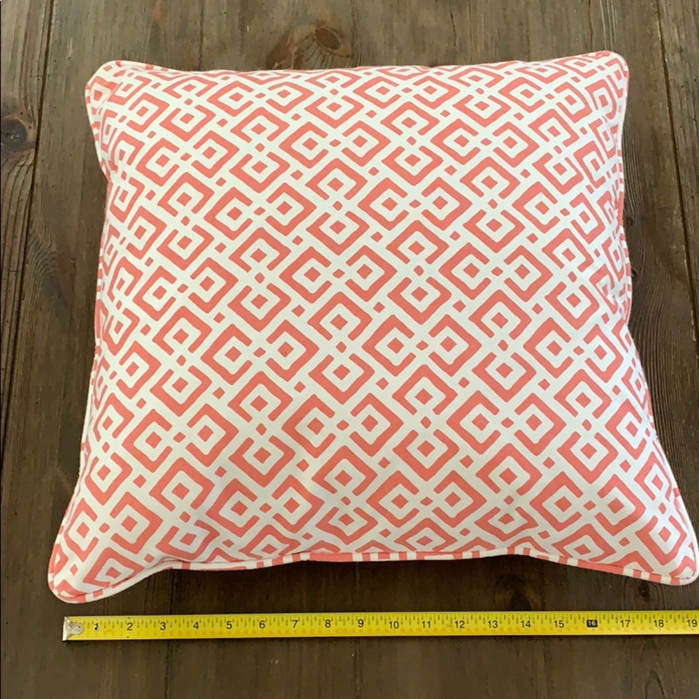 Decorative pillow case with down pillow.